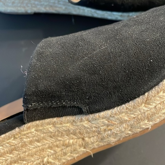 A New Day Women's Wedges Size 9 Black Espadrilles Wedge Sandals Relaxed Vibe - Picture 9 of 10